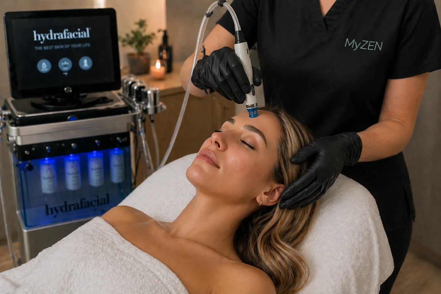 Hydrafacial Platinum Behandlung in Bonn bei MyZEN – intensive Hauterneuerung mit Tiefenreinigung und Wirkstoffversorgung
