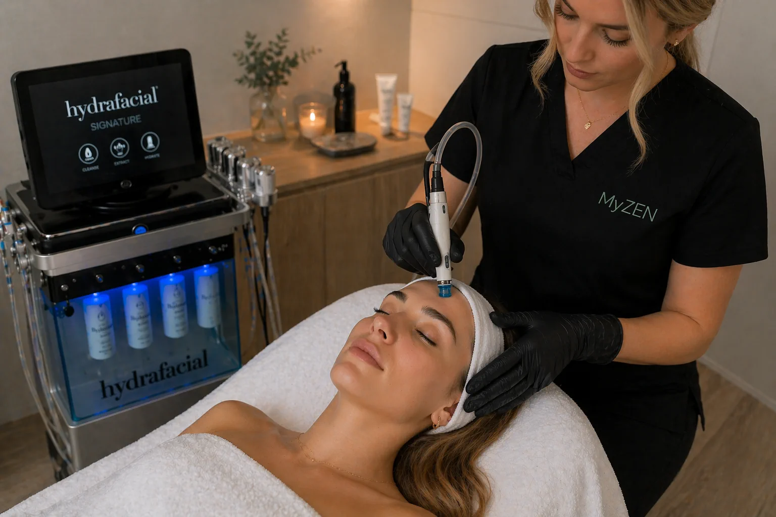 Hydrafacial Signature Behandlung in Bonn bei MyZEN – sanfte Gesichtsreinigung für frische und klare Haut