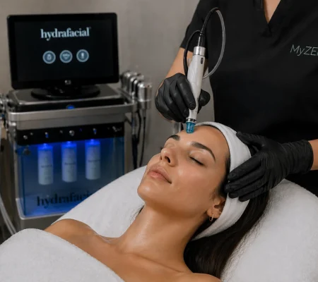 Hydrafacial Deluxe Behandlung in Bonn bei MyZEN – professionelle Gesichtsbehandlung mit Tiefenreinigung und Glow-Effekt